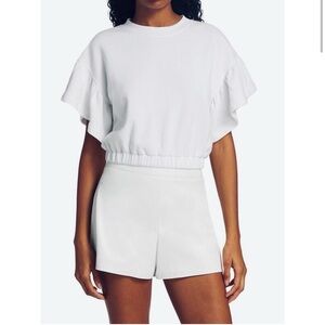 alice + olivia Joline Cropped Sweatshirt - Size S